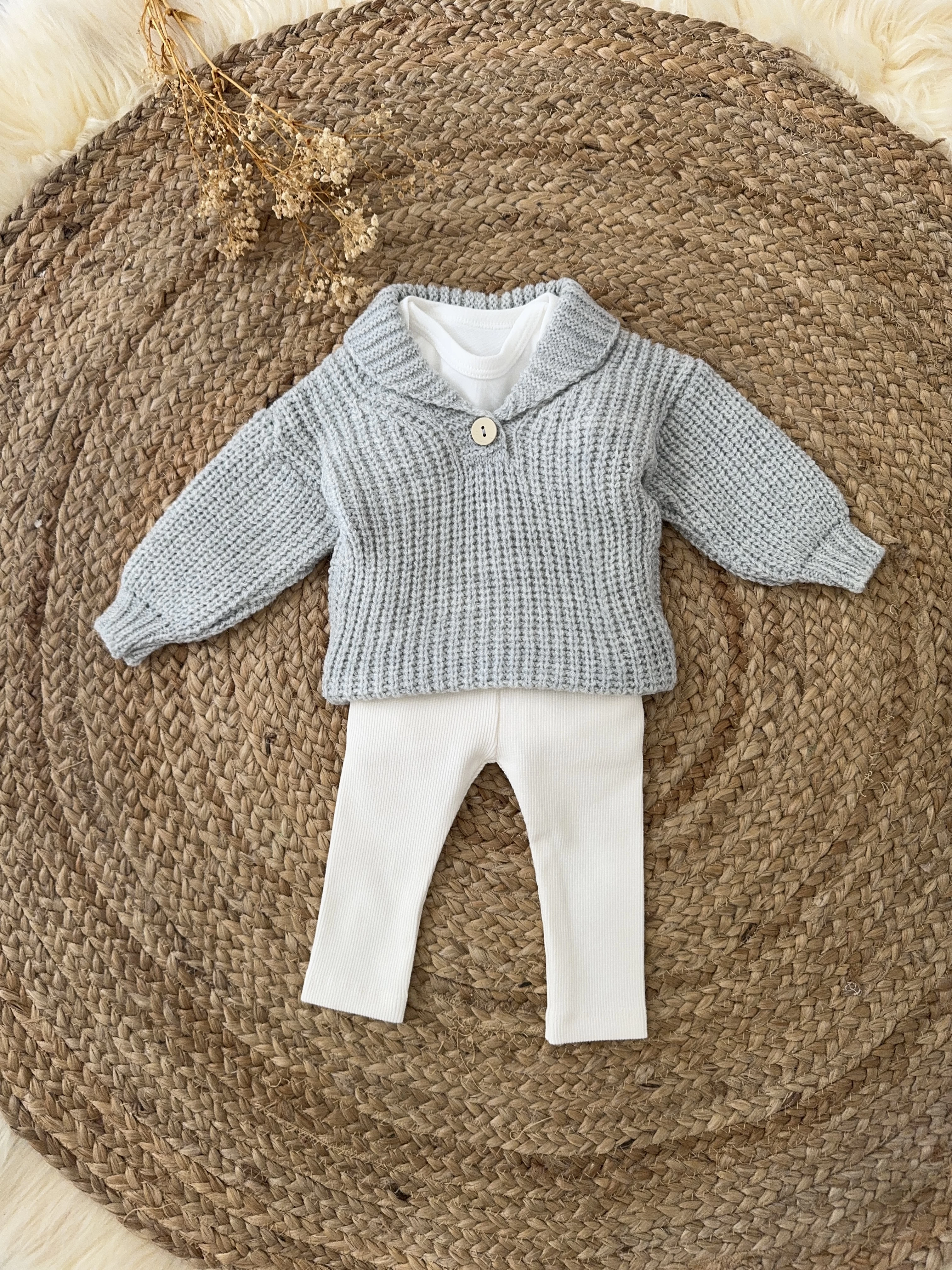 3 pieces wool set (Gray)