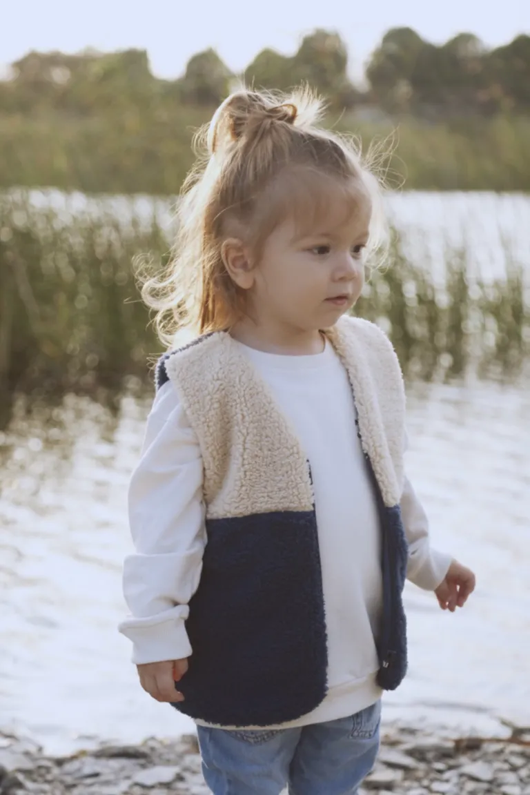 Winter blue vest
