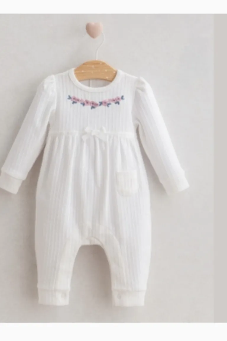 White flowery overall