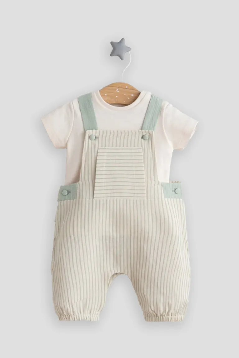 Striped overall