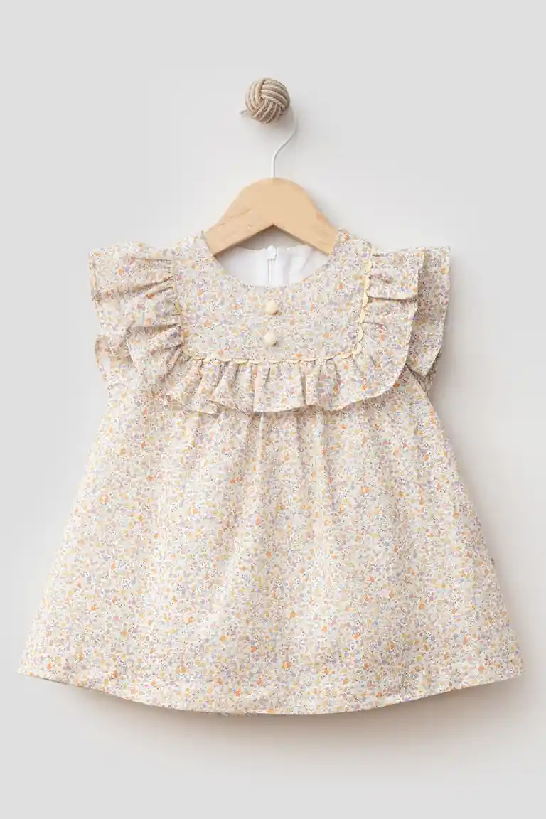 Coral flower dress