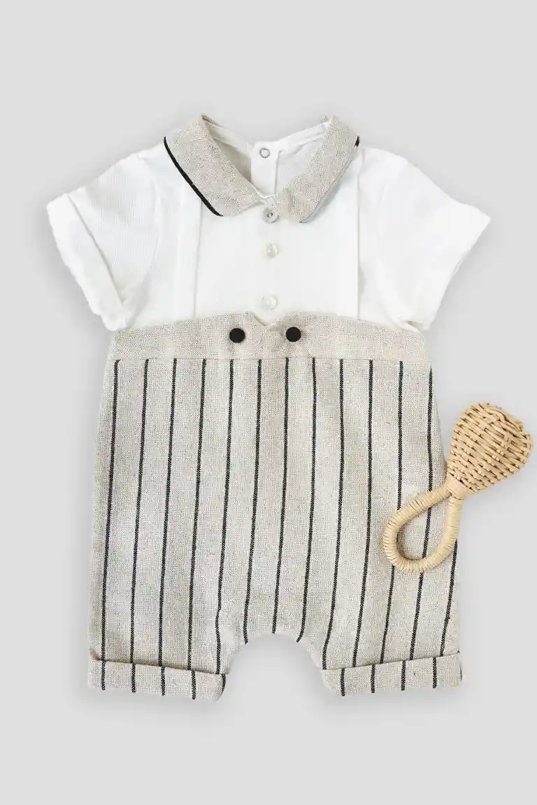 Striped overall-