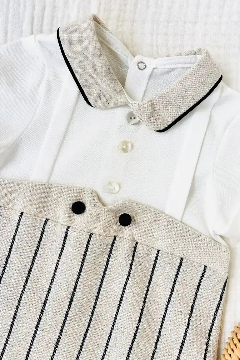 Striped overall-