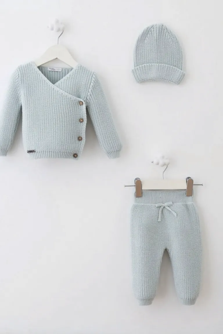 Knitted baby boy set
