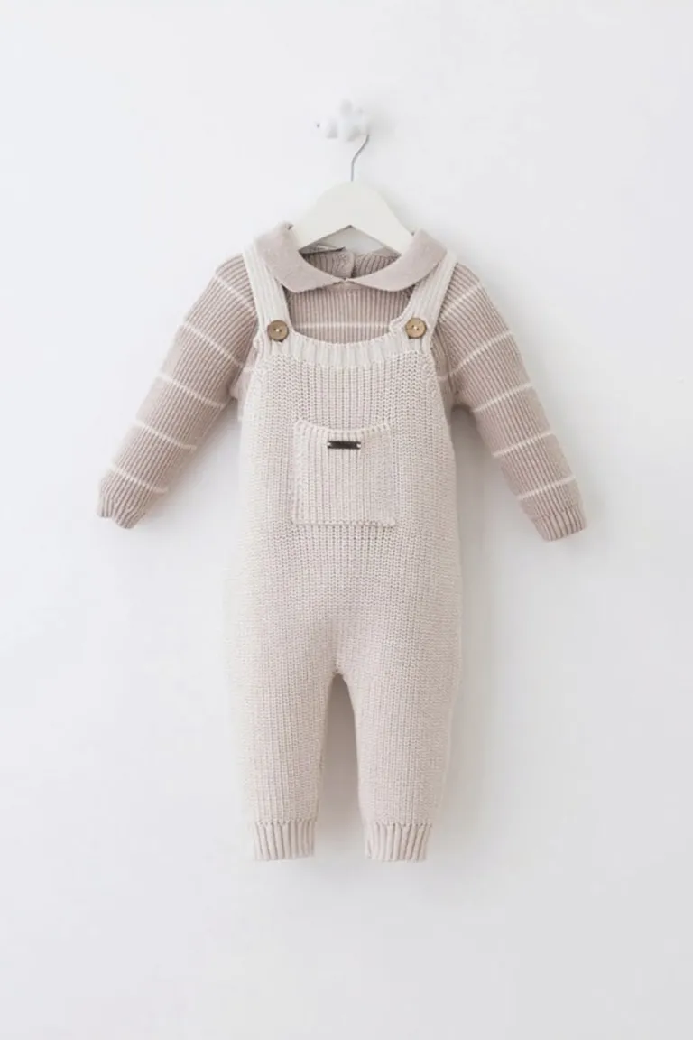 2npieces knitted overall