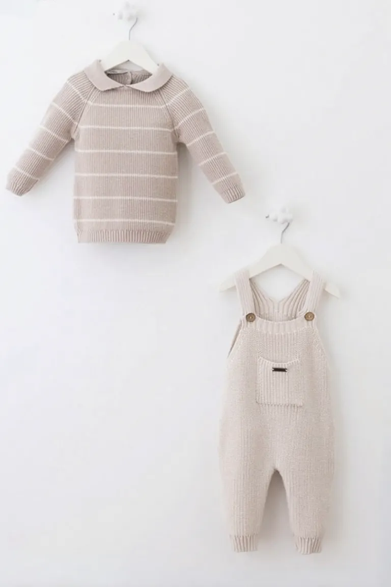 2npieces knitted overall