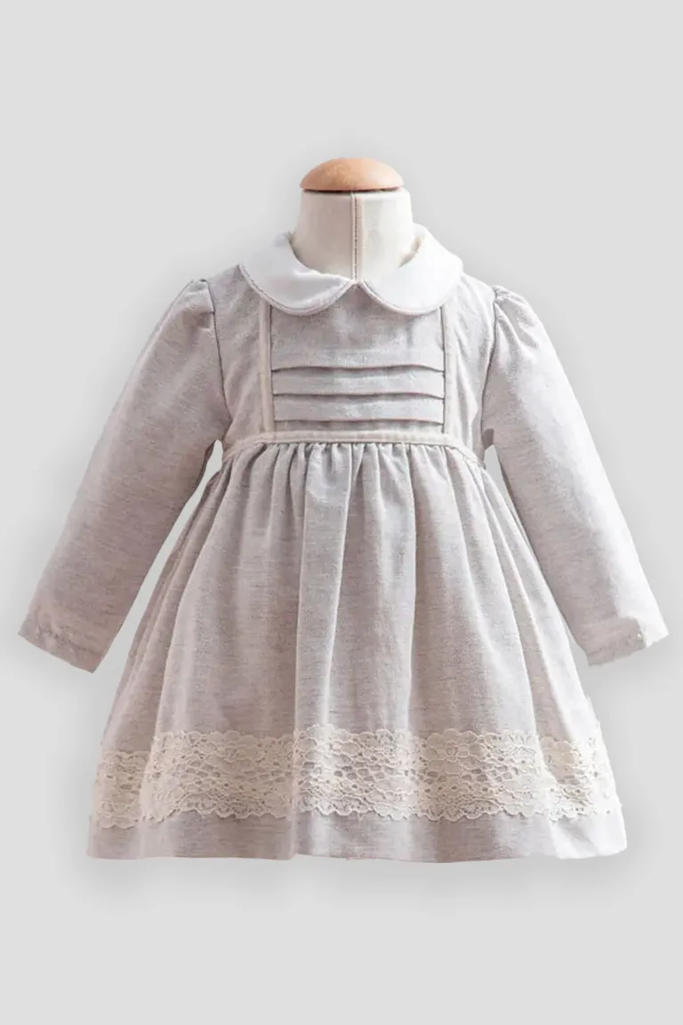 Coral gray dress