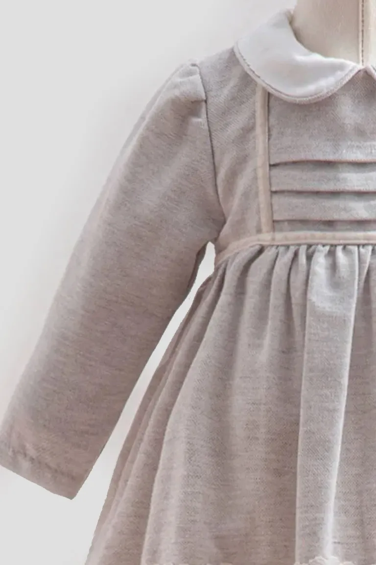 Coral gray dress