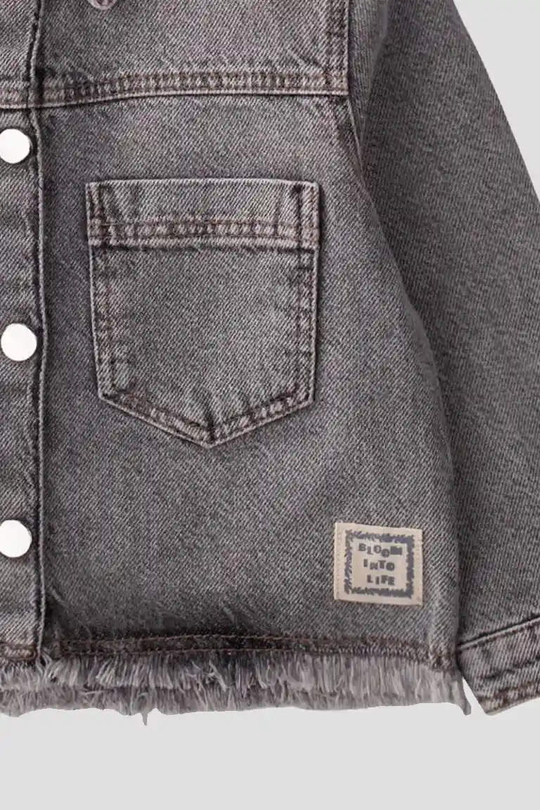 Gray jeans jacket