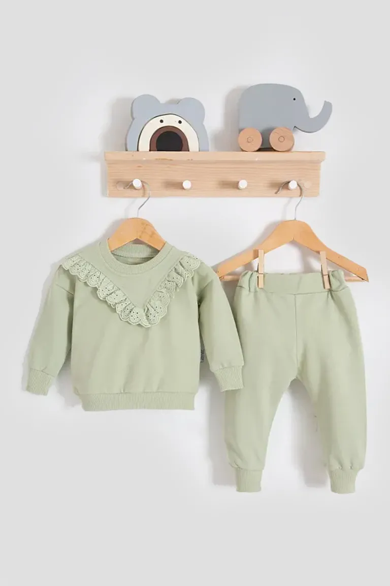 Baby girl green set