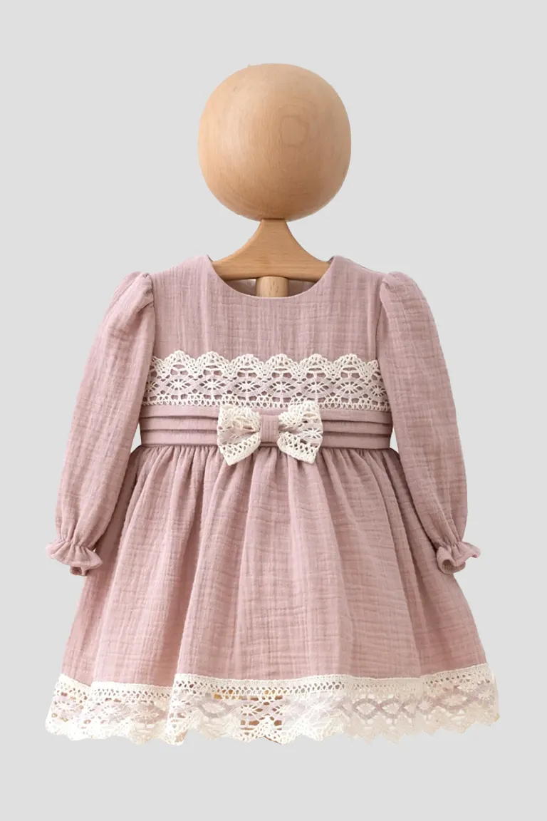 Pink bow dress