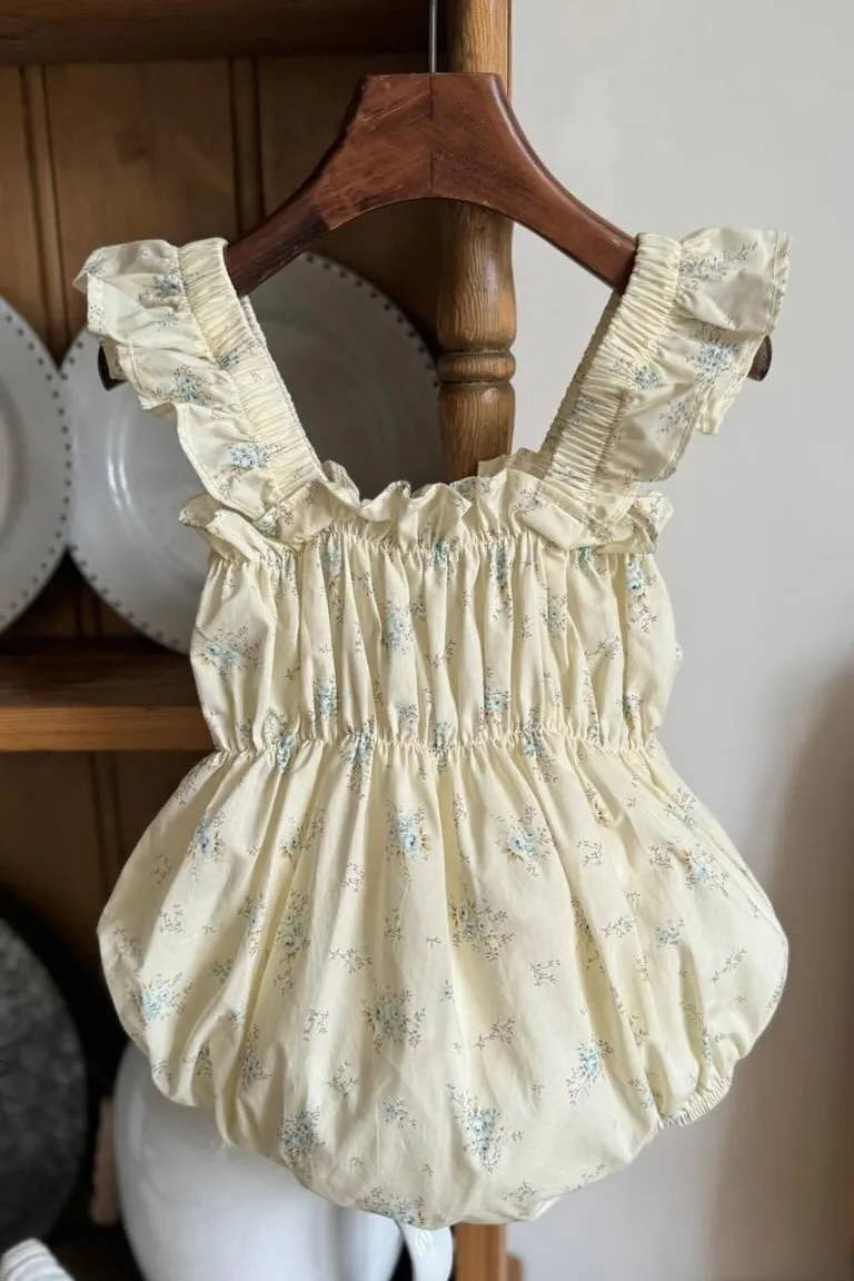 Yellow summer romper