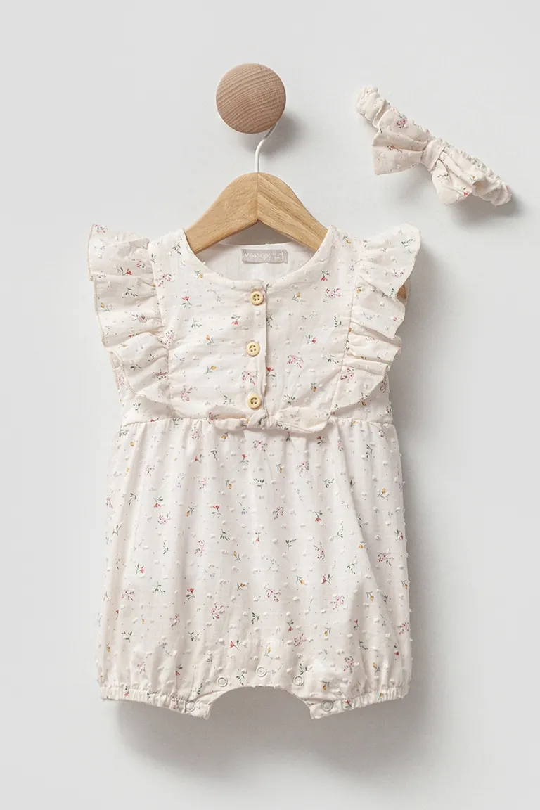 Flowery summer overall