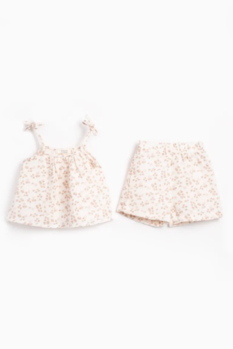 Beige flower set