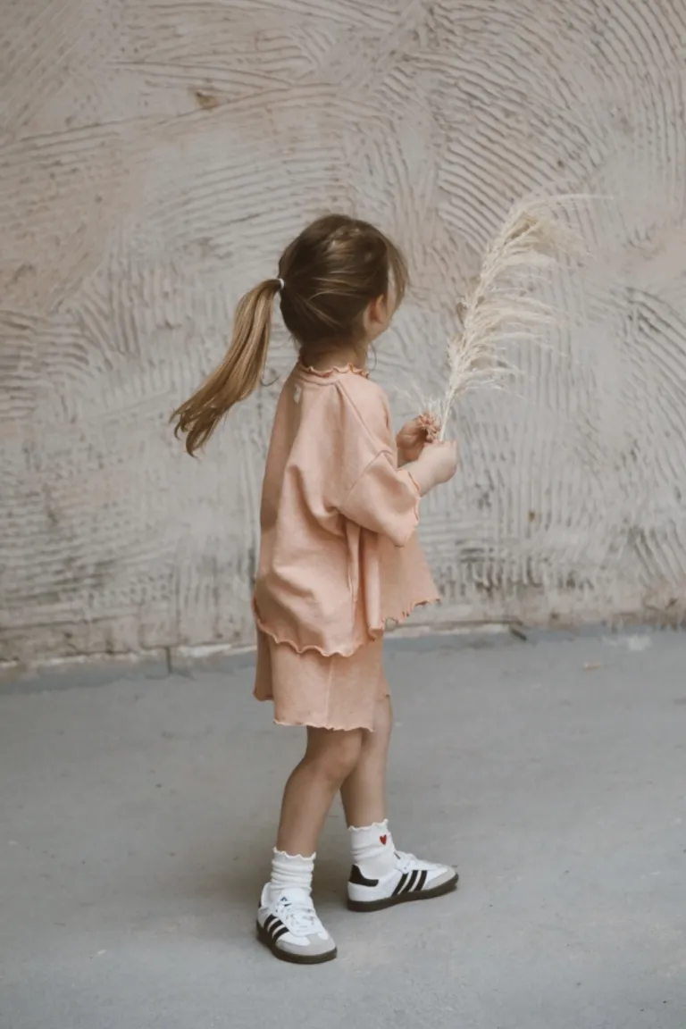 Girl In Salmon