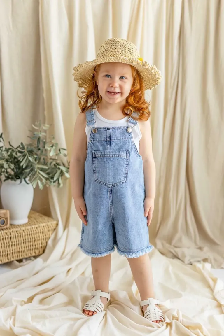 Jeans short overall