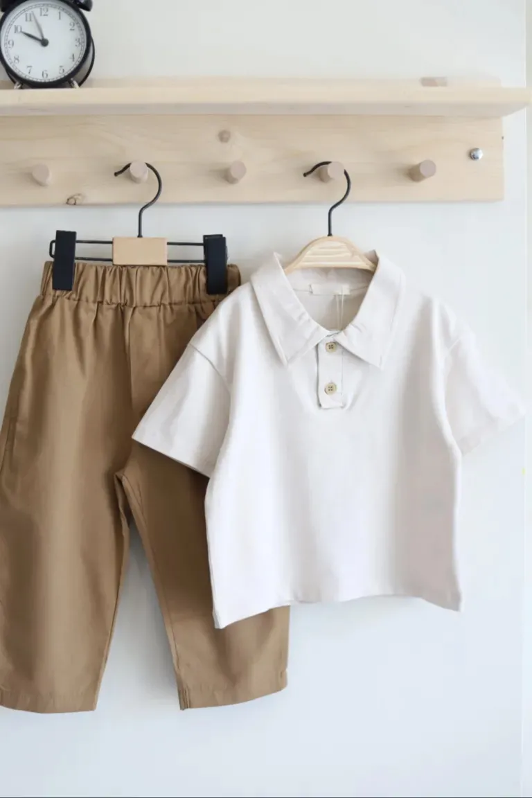 brown pants set