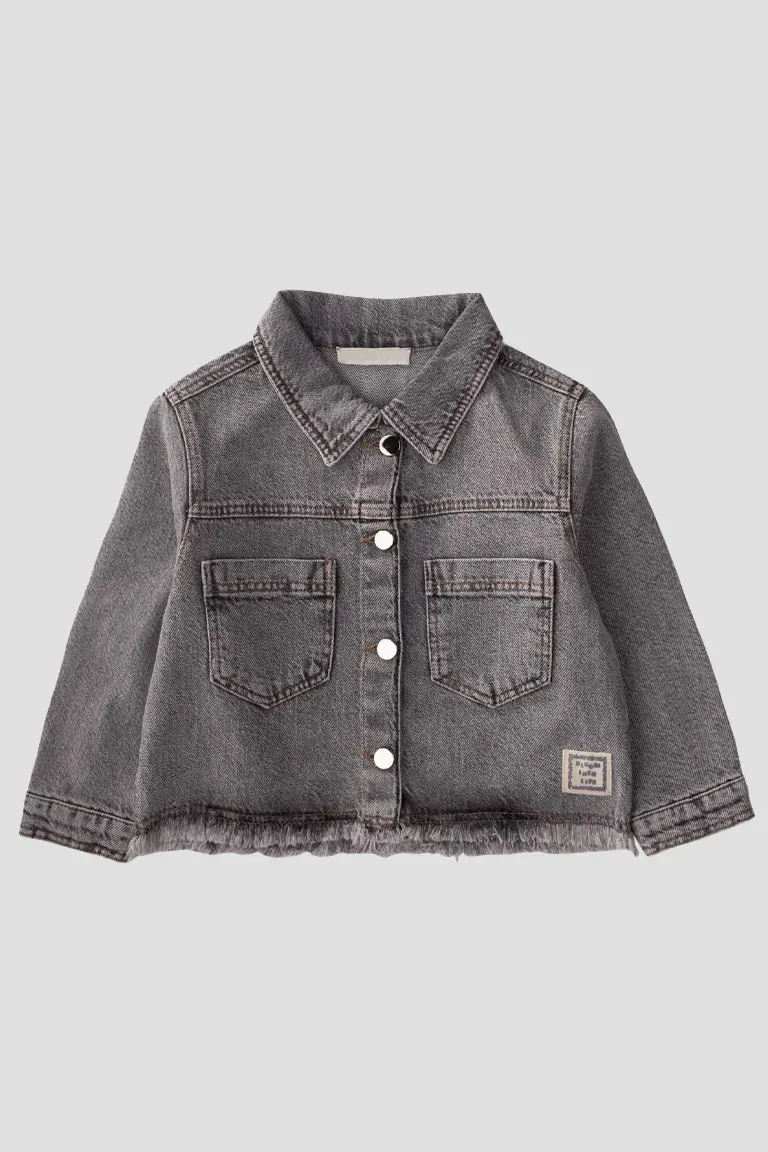 Gray jeans jacket