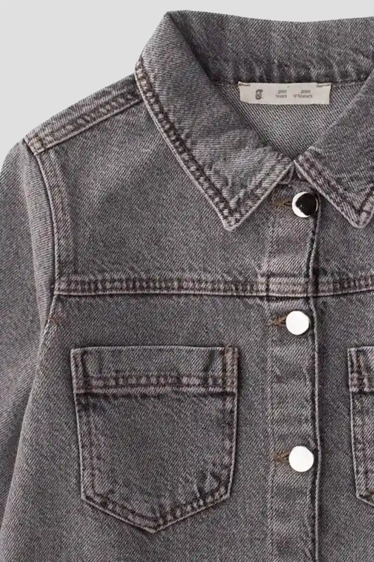 Gray jeans jacket